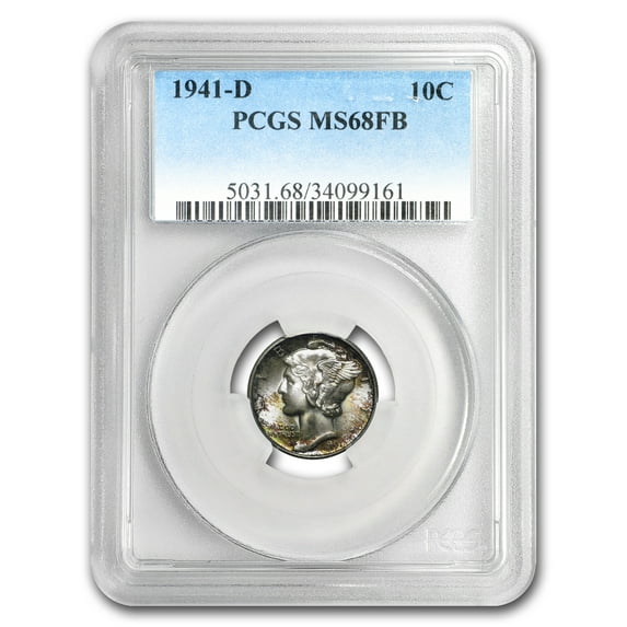 1941-D Mercury Dime MS-68 PCGS (FB)