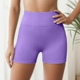 thumbnail image 4 of PEASKJP Women's Yoga Biker Shorts High Rise Quick Dry Hiking Shorts Running Workout Shorts Pink M, 4 of 5