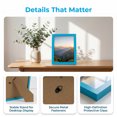 thumbnail image 2 of REGALWOVEN Classic Wood Picture Frame,for Wall Mounting or Tabletop Display, Horizontal and Vertical Home Decor Blue 8" x 10", 2 of 5