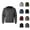 Dark Gray, variant on Casual Jackets for Men 2025 Fall Winter Jacquard Long Sleeve Zip Up Hooded Jacket with Pockets Outerwear Coat Hoodie