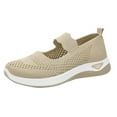 thumbnail image 2 of CAIXAI Orthopedic Dress Shoes for Women Arch Support Womens on Sneakers Comfortable -On Walking Shoes for Women Mesh Knitted Woven Platform Mary Janes Hands-Free Soft Shoes, 2 of 6