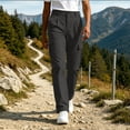 thumbnail image 2 of TEAJOPSUU Women's Cargo Chino Pants Wide Leg Comfy High Waisted Elastic Button Twill Pants with Pockets Casual Daily Going Out Trousers Gray, 2 of 7
