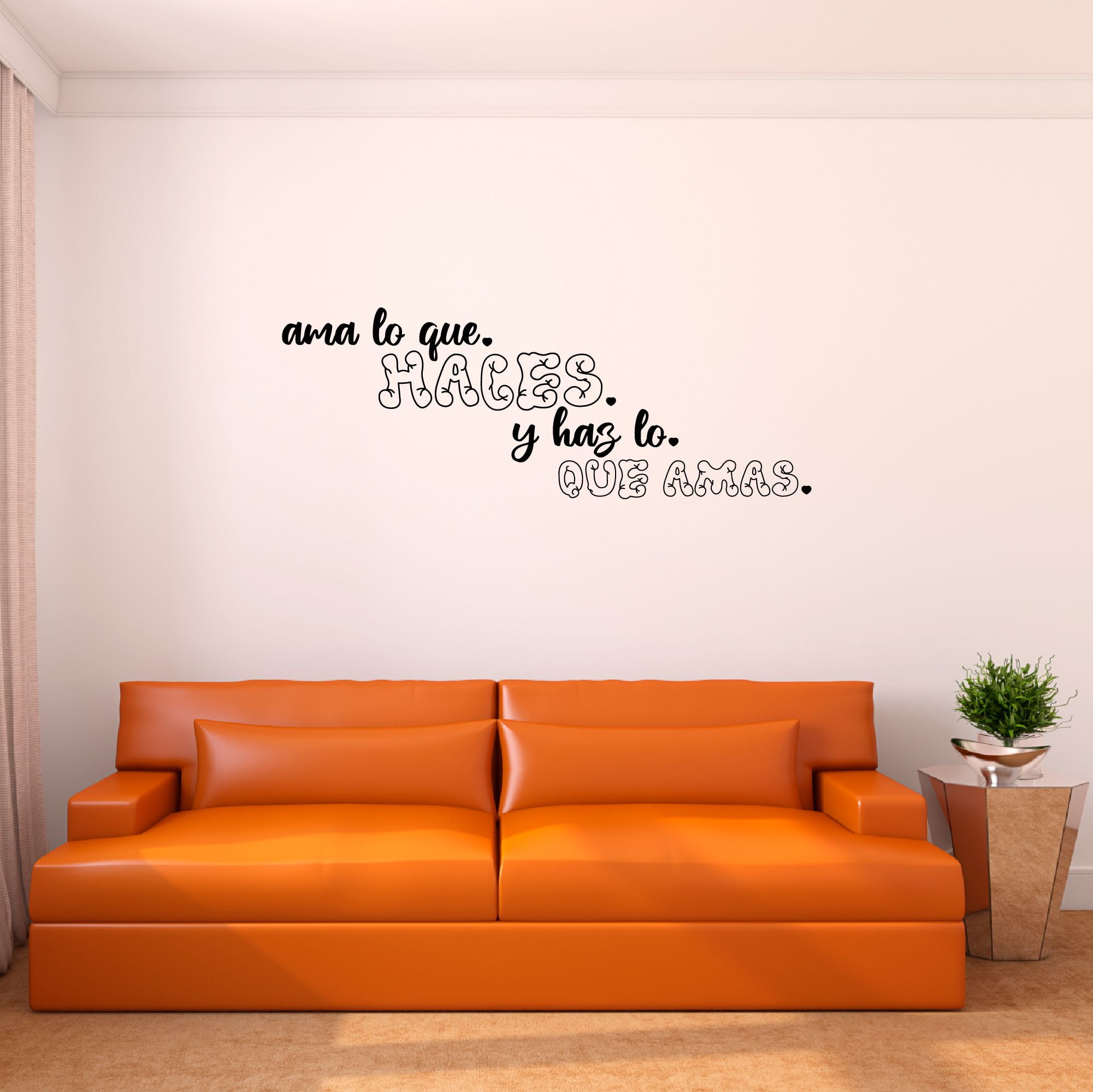 Spanish Wall Decals for Girls Bedroom Ama lo que haces y haz lo que