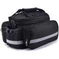 thumbnail image 1 of Bike Rear Rack Bag Bicycle Trunk Bag Bike Panniers Bag Cycling Luggage Bag with rain Cover Bicycle Frame Back Saddle Bag Luggage Bag with Reflective Trim and Big Pocket saddle rack, 1 of 6