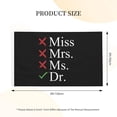 thumbnail image 3 of Miss Mrs Ms Doctor Banner With Metal Grommets Double Sided Printed Flag 3x5 Ft Garden Yard House Flags Greeting Banner Indoor Outdoor Party Home Decor, 3 of 8
