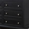 thumbnail image 3 of Homestyles Bedford Engineered Wood 8-Drawers Double Bedroom Dresser in Black, 3 of 7