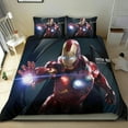 thumbnail image 1 of Iron Man Themed Bed Sheet Set Three Piece Set 53x79 Inches Comfortable And Skin Friendly Unique Design Creating A Star Studded Night, 1 of 6