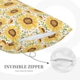 thumbnail image 5 of Fotbe Watercolor With Sunflowers Pillow Cases - Envelope Closure - Luxury, Extra Soft, Cooling Pillow Covers - Wrinkle, Fade, Stain Resistant-14"x20", 5 of 8