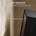 thumbnail image 6 of BEDEEP Storage Cabinet with Acrylic Doors & Shelves, Modular Fluted Sideboard Buffet Cabinets, Small Coffee Bar Kitchen Pantry, Modern Media Console Cabinet for Living Room, Bedroom, Black, 6 of 13
