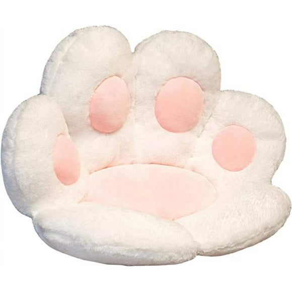 Coussin Patte de Chat Peluche Paresseux Coussin de Siège de Canapé Mignon Coussin de Sol Confortable pour Salon Chambre Salle à Manger Balcon Chaise Coussin 70cm