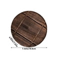 thumbnail image 6 of Large Glass Bowl Wooden Pan Mat 19x19cm Heat Resistant Insulation Pad for Glass Serving Bowls Safe Handling, 6 of 6