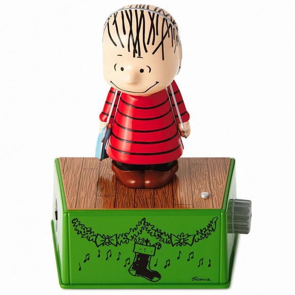 Peanuts Linus Christmas Dance Party Figurine With Music and Motion Figurines