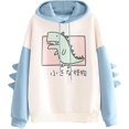 thumbnail image 3 of YUUOKPO Sudadera con capucha de dinosaurio Kawaii Sudadera con capucha linda para adolescentes, 3 of 5