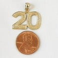 thumbnail image 3 of 0 to 52 Any One 14K Yellow Gold Number Pendant, 3 of 5