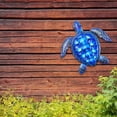 thumbnail image 3 of YWMJZEU Natural Style Metal Wall Decor Animal Ornament Turtle Decoration for Home Blue Bleu, 3 of 7