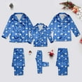 thumbnail image 2 of Razzly Christmas Pjs for Family Snowman Family Pajamas Matching Sets Christmas Plaid Pajamas Family Outfits Couple Matching Nightshirt Pajama Set Plaid Pjs(Blue,XL), 2 of 6