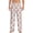 White, variant on Cute Panda Print Pajama Pants for Men,Men’s Pajama Bottoms,Mens PJ Pants with Pockets & Button Fly-Large