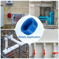 thumbnail image 6 of 5Pack 1-1/4 Inch PT Female Thread Pipe Fitting Cap, Cleanout Water Drain End Caps, Pipe Plug Socket Fittings with Gasket for Water Heater Supply Lines, Plumbing, Blue, 6 of 6