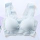 thumbnail image 4 of Gibobby Brasier deportivo para mujer Sujetador de seda de hielo ultrafino para mujer Sujetador deportivo inalámbrico sin costuras de talla grande(Plata de plata,4XL), 4 of 5