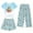 Z08 Sky Blue, variant on Pajamas for Kids 10-12 Pullover Pajamas Cartoon pj Comfy Fit Nightwear 3PCS Kids Summer Trendy Sleepwear Clothes Set