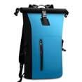thumbnail image 1 of Mochila impermeable de alta resistencia con cierre enrollable y cremallera frontal para natación., 1 of 7