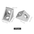 thumbnail image 2 of HAMPPLIES 25Pcs Aluminum Corner Bracket for 2020 Aluminum Extrusion Rigid 90 Degree Connection, 2 of 6