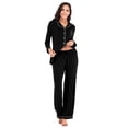 thumbnail image 1 of Pyjamas pour Femmes, Ensemble de Pyjama Doux pour Femmes, Pyjamas à Manches Longues en Modal pour Femmes, Vêtements de Nuit Boutonnés, 1 of 5