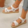 thumbnail image 7 of Vamuko Women's Orthopedic Sandals With Cushion Foam Arch Support Wide Width Walking Sandal 2026 Summer Open Toe Orthopedic Sandals Dressy With Hook Loop White, 7 of 7