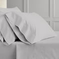 thumbnail image 4 of PRATYUX Split King 7-PC Bed Sheet Set (4-Pillowcases) 400-Thread Count 100% Egyptian Cotton Soft Breathable, 18" Deep Pockets - Light Grey, 4 of 7