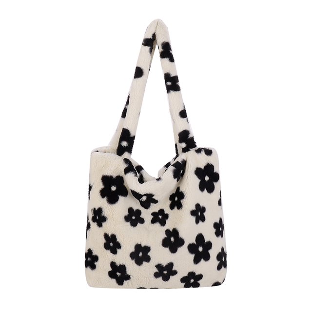 (Envasado Al Vacío) Bolso Mujer XL Con Flores Lindo