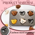thumbnail image 4 of COSANO  Muffin Pan – 6 Cup, Bear Shaped Mini cake pan, Dishwasher Safe,cupcake pan Heat Resistant to 428°F - Send Goods from Local Warehouse, 4 of 5