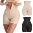 thumbnail image 3 of Pantalones cortos con control de abdomen para mujer, bragas de cintura alta, fajas Boducon Eccomum Beige/Pequeña, 3 of 7