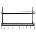 thumbnail image 4 of Pot and Pan Rack Organizer Hanger Storage Wall Holder Kitchen Cookware Hanging, 4 of 15