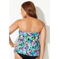 thumbnail image 3 of Swimsuits for All Women's Flyaway Bandeau Tankini Top, 3 of 6