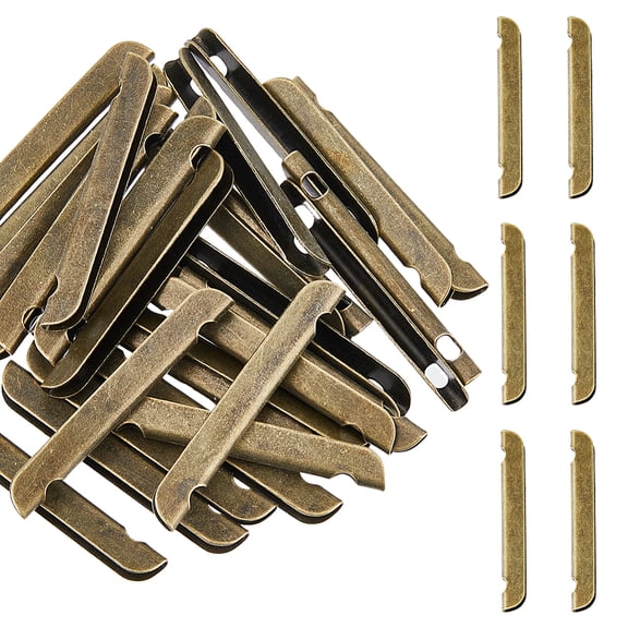 30Pcs Metal Book Corner Protector Guard Edge Cover Bronze Clip Edge Protectors