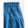 thumbnail image 3 of Wonder Nation Toddler Girls Puff Sleeve Cotton Top and Skirt Set, 2 Piece, Sizes 12M- 5T, 3 of 3