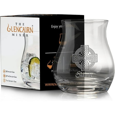 GLENCAIRN SLAINTE CROSS, WHISKY CANADIAN MIXER TASTING GLASS