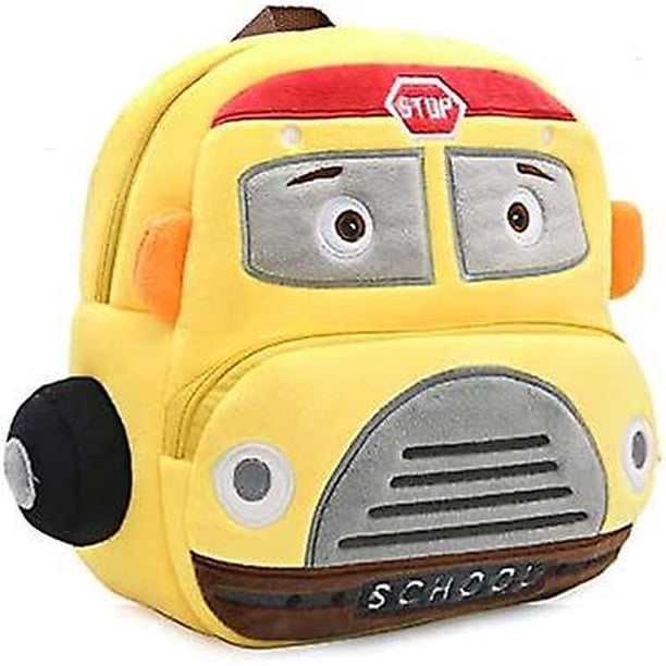 2024, Bonita mochila para niños pequeños, bolsa de viaje con dibujos animados de coches de peluche, mini bolsa de viaje para bebé, niña, niño, regalo, autobús escolar