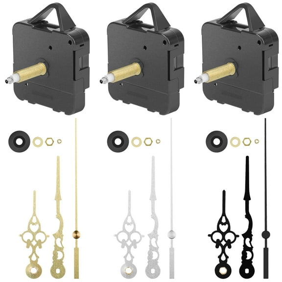 EEEkit 3pcs Clock Movement Mechanism with Hands, Quartz Clock Motor Kit Replacement