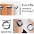 thumbnail image 4 of Ombre Orange Wave Print Blackout Curtains,2 Panels Set,52x84 Inch,Grommet Top,Thermal Insulated Window Drapes For Bedroom, 4 of 8