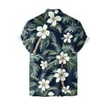 thumbnail image 6 of Mens Hawaiian Shirt Short Sleeve Button Down Shirts Tropical Floral Summer Beach Shirts,S-3XL, 6 of 7