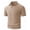 Khaki, variant on BLCHUNen Golf Shirts for Men Short Sleeve Button Turndown Collar Pullover Workout Business Casual Shirts with Pocket