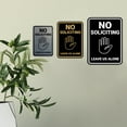 thumbnail image 5 of Portrait Round No Soliciting Leave Us Alone Sign (White/Red) - Medium, 5 of 7