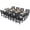 Black, variant on ATKELITION 12-Piece All-Weather HDPE Patio Dining Set for 10 with Umbrella Hole