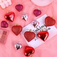 thumbnail image 4 of 12 Pack Valentine's Heart-Shaped Baubles Heart Ornaments Hanging Balls 3 Styles Home Tree Window Decor, 4 of 5