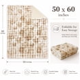 thumbnail image 4 of CHHYVKUIN Faux Fur Bubble Throws  50" x 60" , Luxury Plush Faux Rabbit Fur Throw Blanket for Couch, Sofa, Chair & Home Decor, 4 of 8