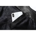 thumbnail image 5 of Men's Thick Vintage PU Leather Jacket, Youth Stand Collar Motorcycle Coat, Retro Style, Casual Wear, All Seasons, 5 of 10