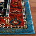 thumbnail image 4 of SAFAVIEH Vintage Hamadan Maegan Oriental Area Rug, Blue/Red, 6'7" x 6'7" Square, 4 of 9