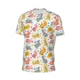 thumbnail image 6 of Wukai Boho Bunny Print Men's Short-Sleeved Mesh T-Shirt,Quick-Dry Short Sleeve Workout T-Shirt-X-Small, 6 of 8