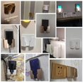 thumbnail image 5 of 2PCS Sticky on Wall Stand Mount Mobile Phone Charger Socket Pocket, Storage Box Cell Phone Remote Control Holder, Damage-Free Universal Dock Case with Double Sieded Foam Tape (Grey ), 5 of 5